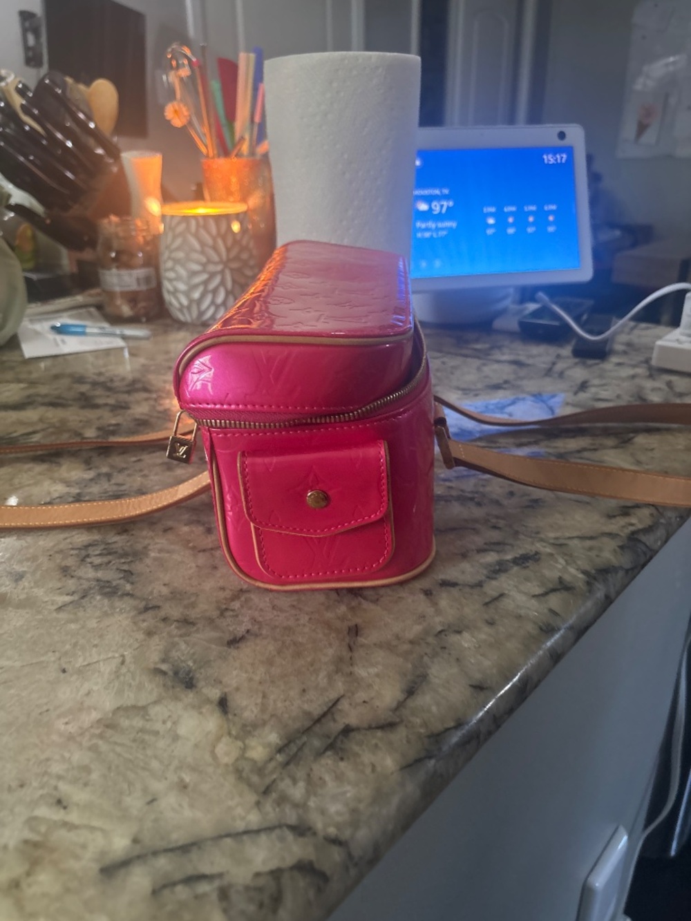 Louis Vuitton authentic hot pink purse - Picture 3 of 3